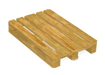 3d render of wooden palettte