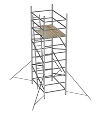 3d render of construction scaffolding