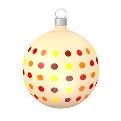 3d render of christmas ball