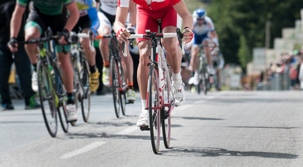 Fototapeta na wymiar cycling profesjonalny wyścig