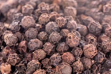 Closeup background of pepper seeds