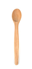Wooden spoon isolated on white background