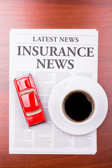 The newspaper  INSURANCE NEWS and auto