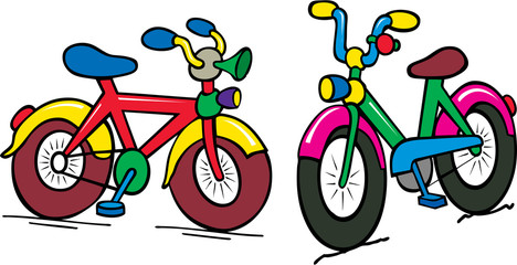 Fototapeta premium color kids bike