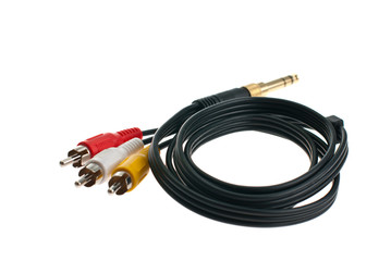 Naklejka premium audio cables