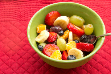 Green Bowl of Fruit