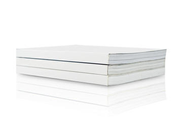 Blank Book on white background