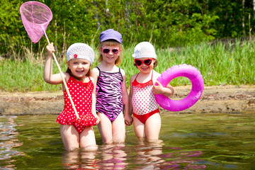Fun kids on the beach