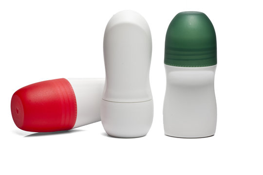 Isolated and blank deodorant bottle