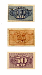 Latvian kopeck bills (Latvia, 1919)