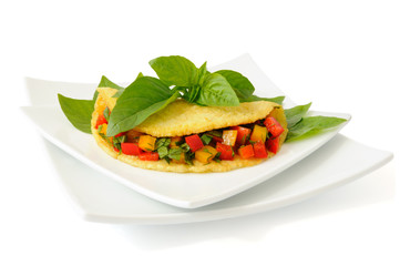 Omelet  with  vegetables