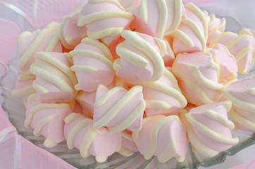 Marshmallows close-up