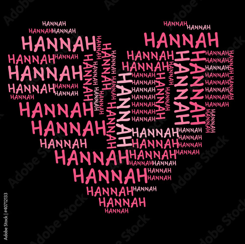 "Ich liebe Hannah I love Hannah" Stockfotos und lizenzfreie Bilder