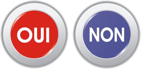 boutons oui ou non