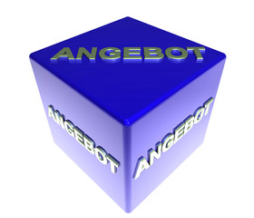 3D Blauwuerfel - ANGEBOT