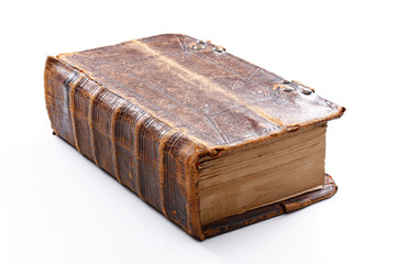 old leather bound bible