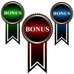 Set from three icons a bonus