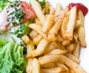 Golden French fries