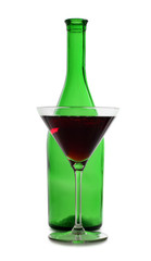 Green bottle and martini