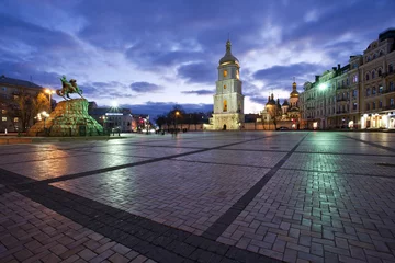 Foto auf Acrylglas Kiew Sofia square