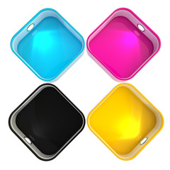 Shop window copyspace showcase isolated