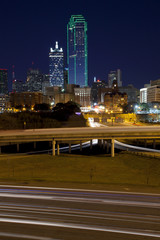 Fototapeta na wymiar Downtown Dallas Texas at night