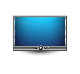 Vector bright colorful digital LCD tv illustration