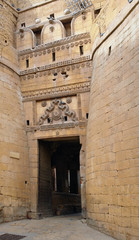 Fototapeta na wymiar street view of Jaisalmer