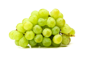 Green grapes Isolated on white