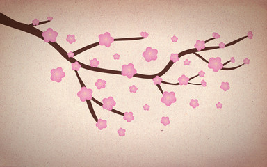Grunge Cherry blossom