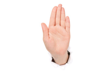 Naklejka premium Woman hand