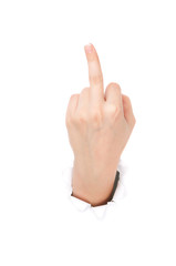 Naklejka premium Woman hand