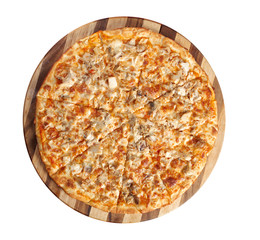 Pizza with chicken and mushroom