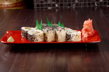 Japanese sushi  traditional japanese food