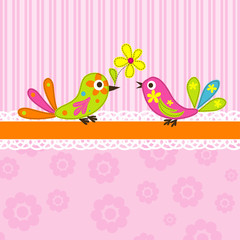 Template greeting card, vector