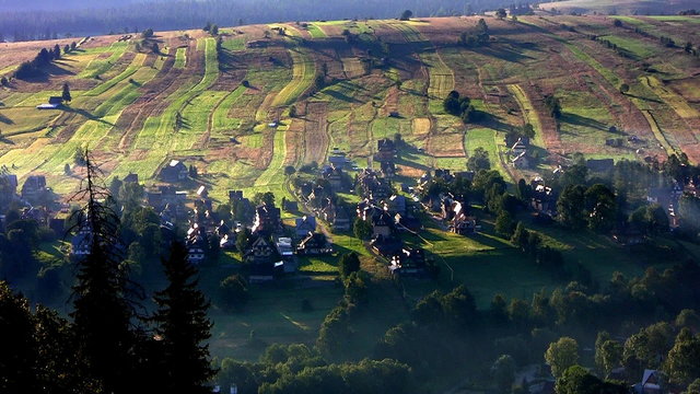 Zakopane, most popular tourists mountain town, Poland
