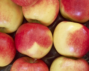 crunchy apples, food background