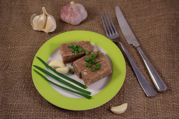 Jellied meat