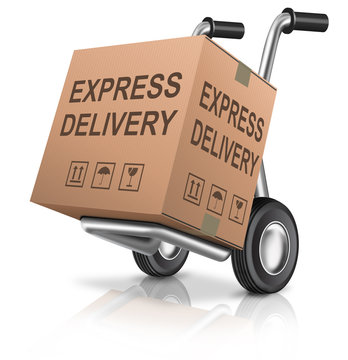 express delivery cardboard box