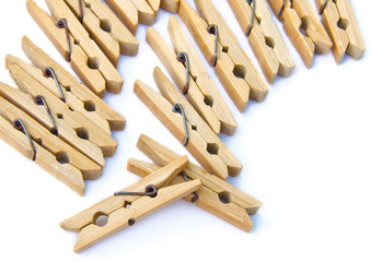 bamboo wooden clothespins