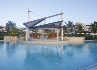 Early Morning Pool Patio