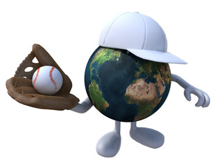 the world that plays baseball (left-handed)