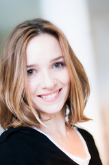 Fototapeta premium beautiful young woman looking happy