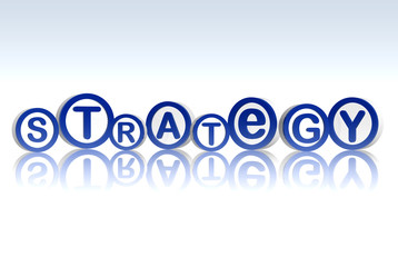 strategy in blue circles