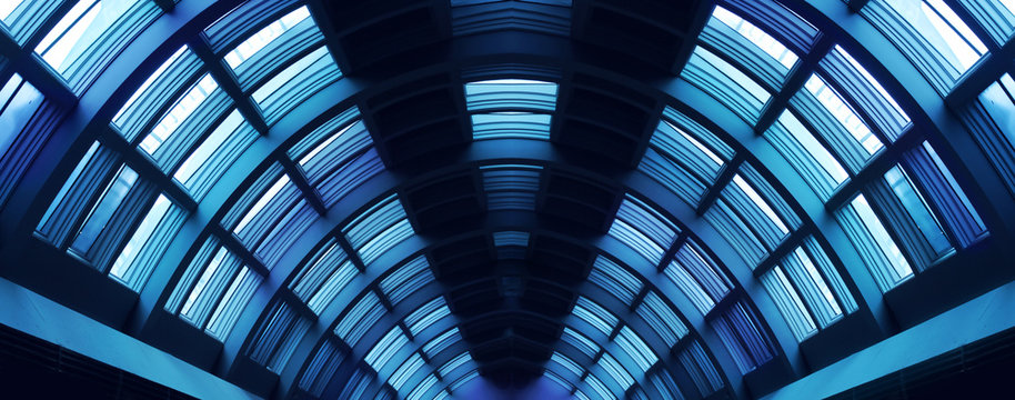 Futuristic hallway corridor