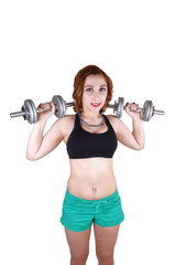 Fototapeta premium Working out girl.