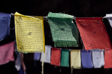 Budhist religious flags