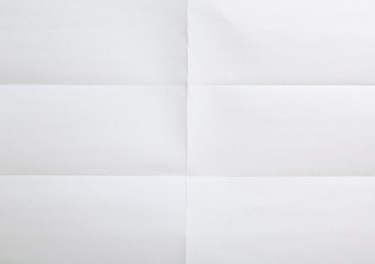 white sheet of paper folded