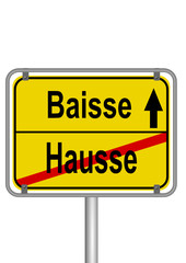 Baisse vs. Hausse