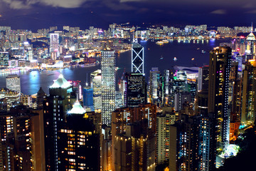 Fototapeta na wymiar Hong Kong at night